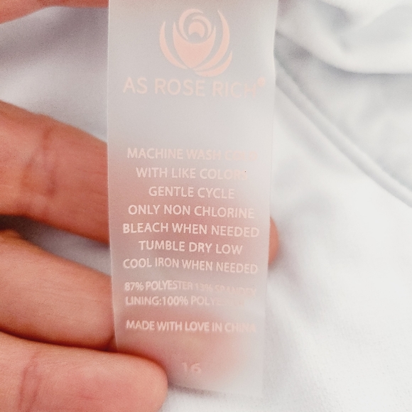 NWT AS ROSE RICH girls one piece ruffle bathing suit - Picture 6 of 6